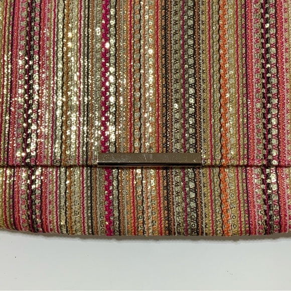 Gunne Sax Clutch Jessica McClintock Convertible Nora Shoulder Bag Multi Pink - Picture 15 of 16